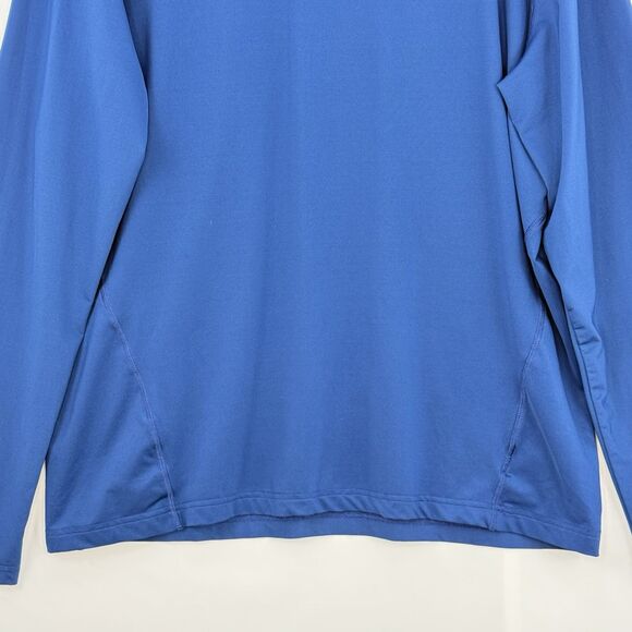 Mens Champion Double Dry Size XL Athletic Navy Blue Shirt Long Sleeves - Picture 6 of 16